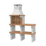 Barbacoa FIRST 22 DB Repisa prefabricada de obra para jardín con repisa lateral